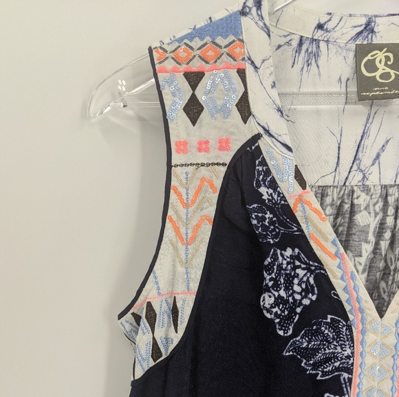 Anthropologie One September Embroidered Tunic Top - Picture 4 of 10